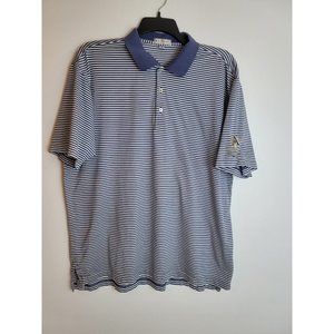 Peter Millar Men's XL Stripe Short Sleeve‎ Golf Shirt